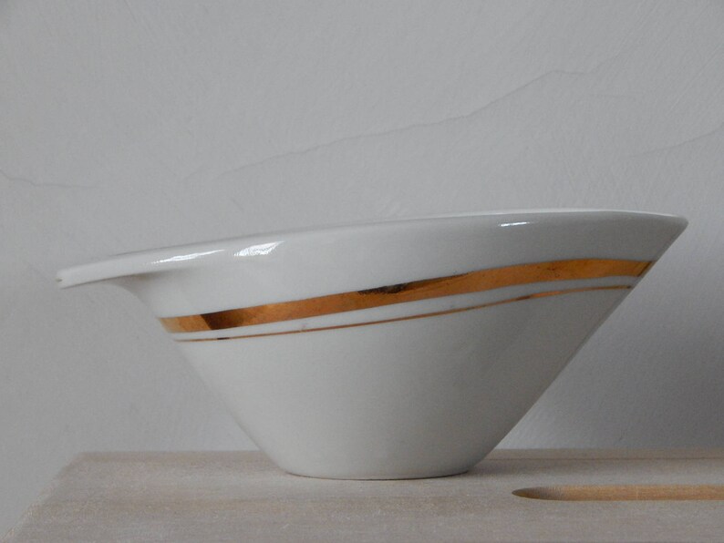 Vintage Restaurant Gravy Boat Sauce Pan Vintage Serving Jug Design 1970 s image 2