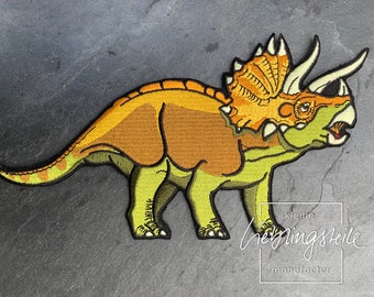 Triceratops Stickapplikation Dinosaurier