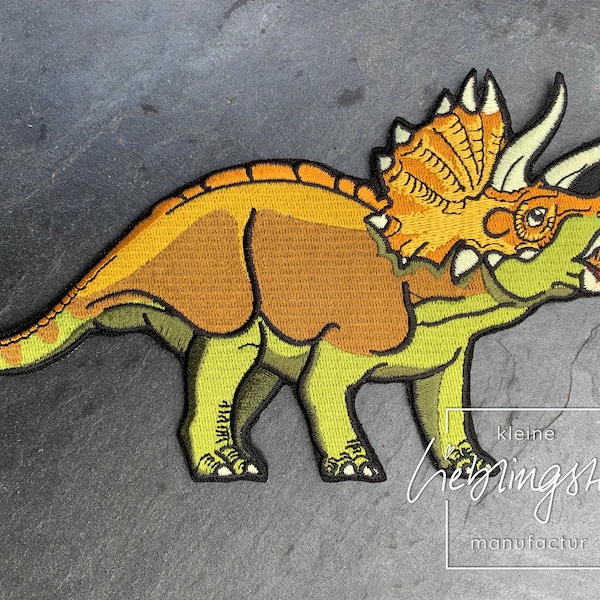 Triceratops Stickapplikation Dinosaurier