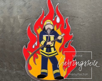 Fire Department Firefighter Patch Iron-On Transfer