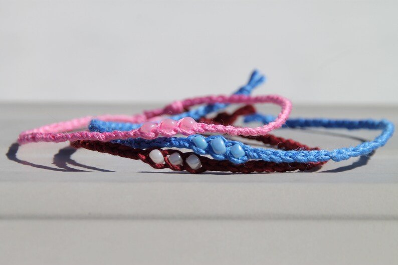 simple bracelet Wish bracelet small bracelet hemp bracelet bead bracelet