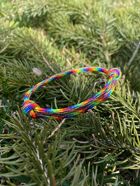 Handmade Rainbow Lgbt Pride Bracelet Adjustable Friendship - Temu