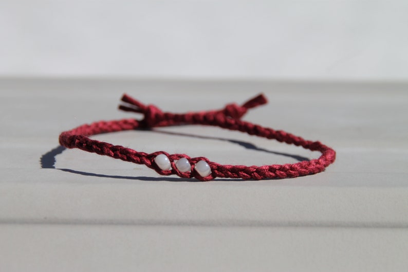 simple bracelet Wish bracelet small bracelet hemp bracelet bead bracelet