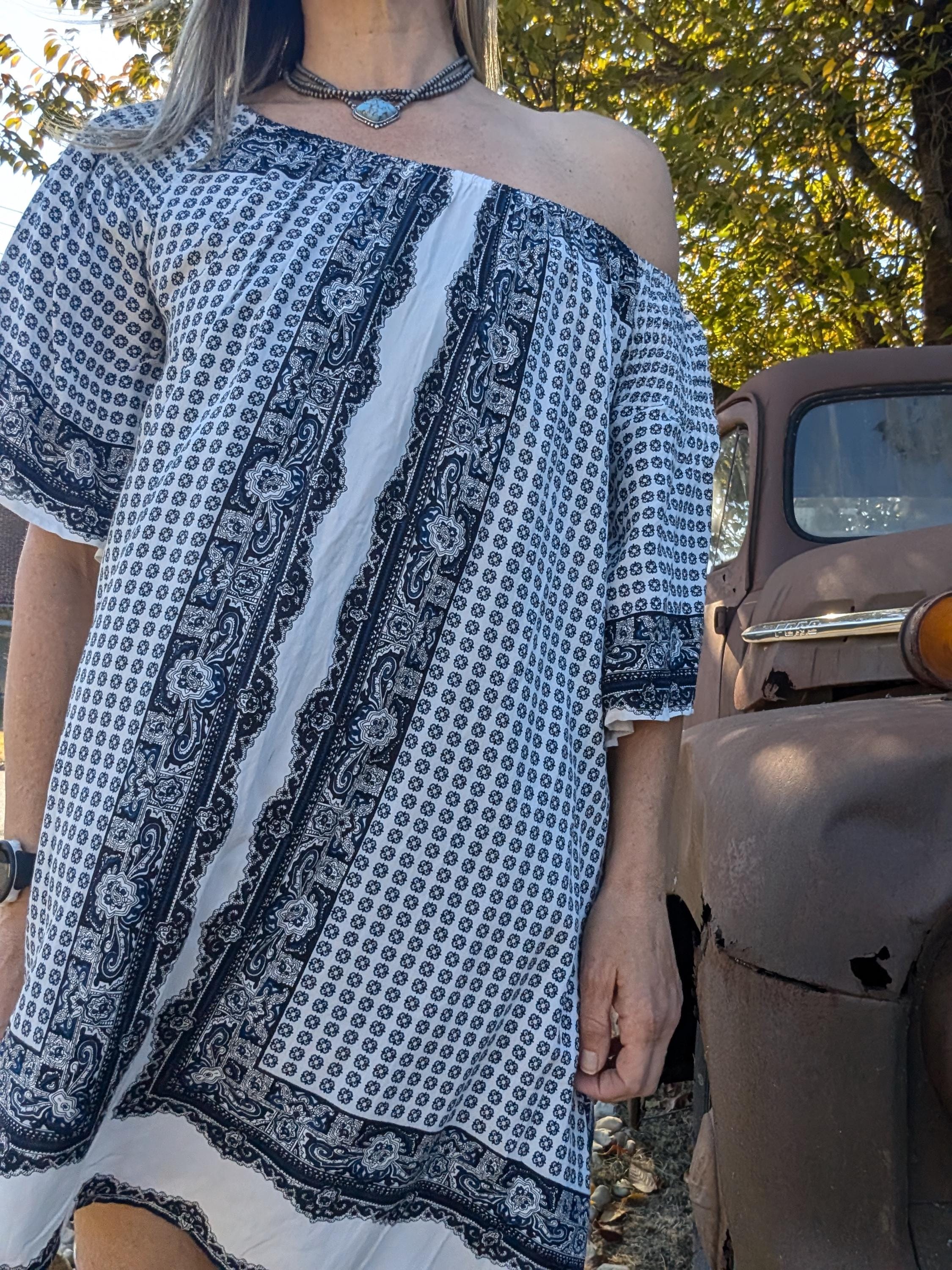 juniors boho dresses Juniors Boho Print Dress