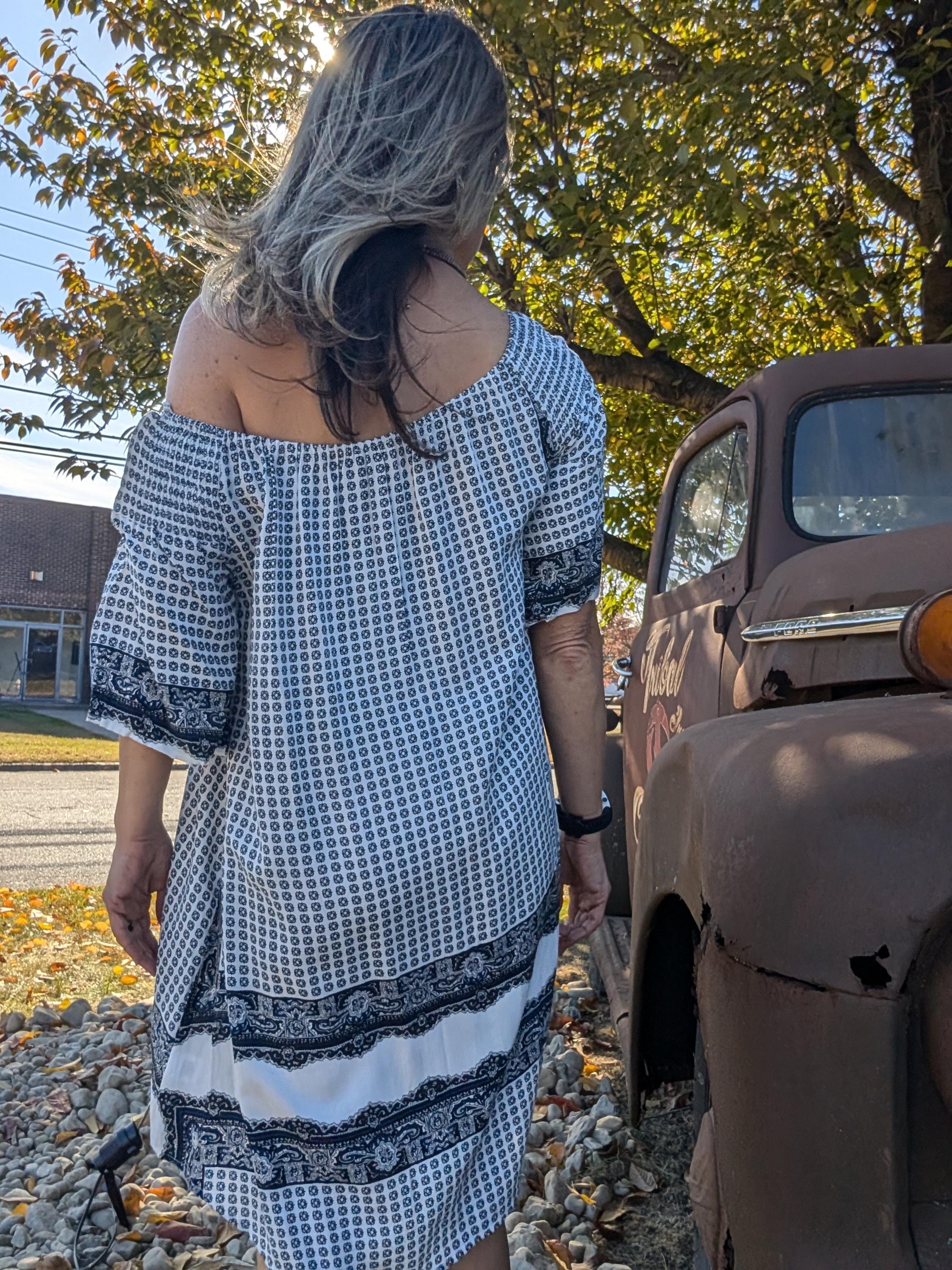 boho dresses for juniors Juniors' & Teen White Boho Summer Dresses