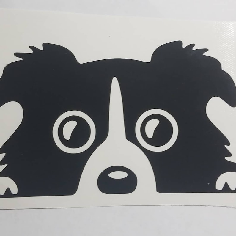 Dog Peeking Yeti Decal Die Cut Vinyl Car Decal Sticker for Etsy UK