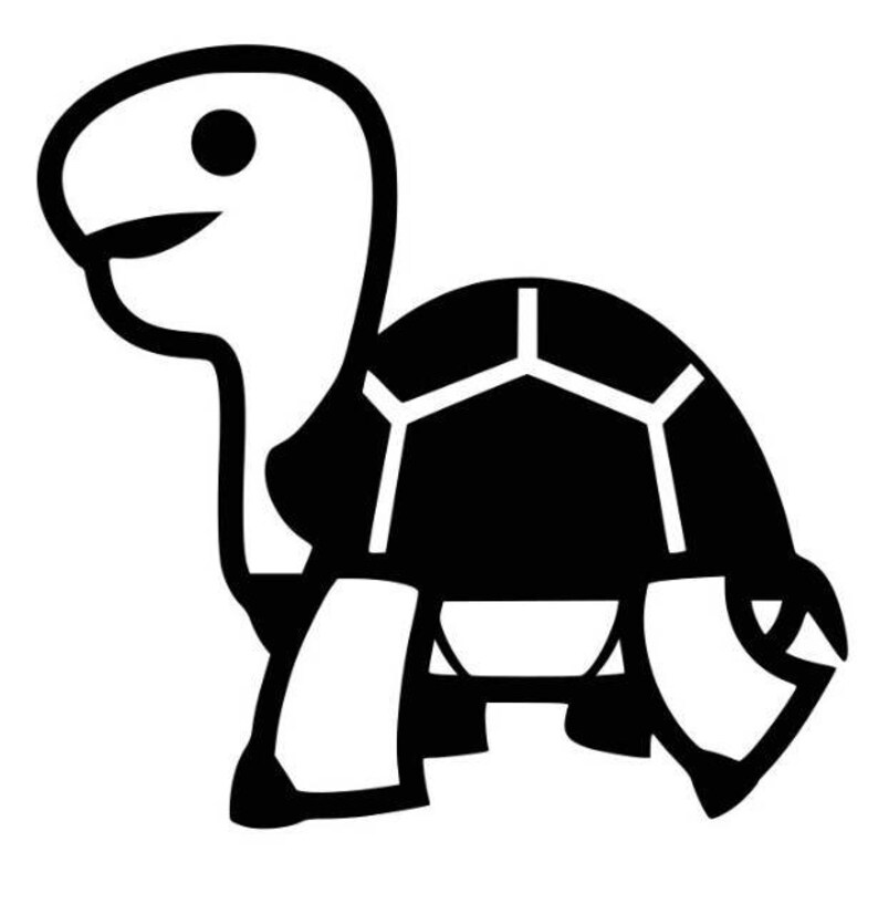 Cute Turtle Yeti Decal Die Cut Vinyl Car Decal Sticker for Etsy