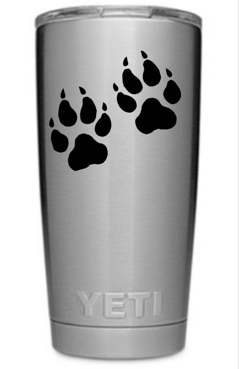 Wolf Paw Yeti Decal Die Cut Vinyl Car Decal Sticker for Etsy
