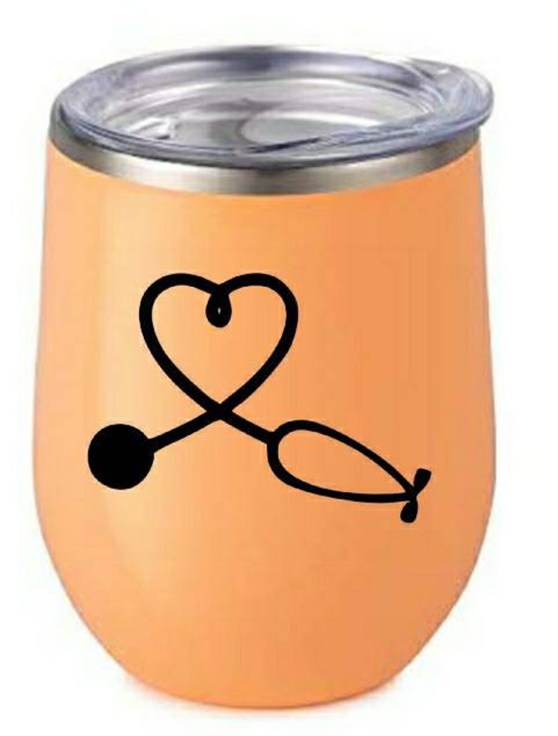 Stethoscope Heart Yeti Decal Die Cut Vinyl Car Decal Etsy