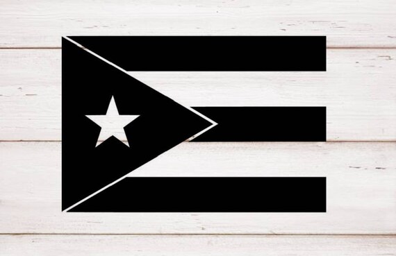 Puerto Rico Flags Decal Sticker 1 Pair p137 2