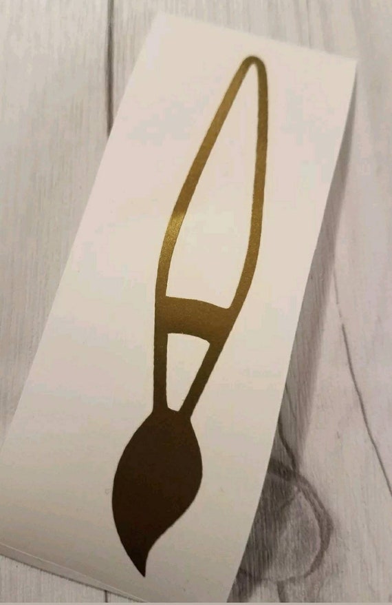 Paint brush vinyl decal Di Cut Decal Home/ Computer / Etsy