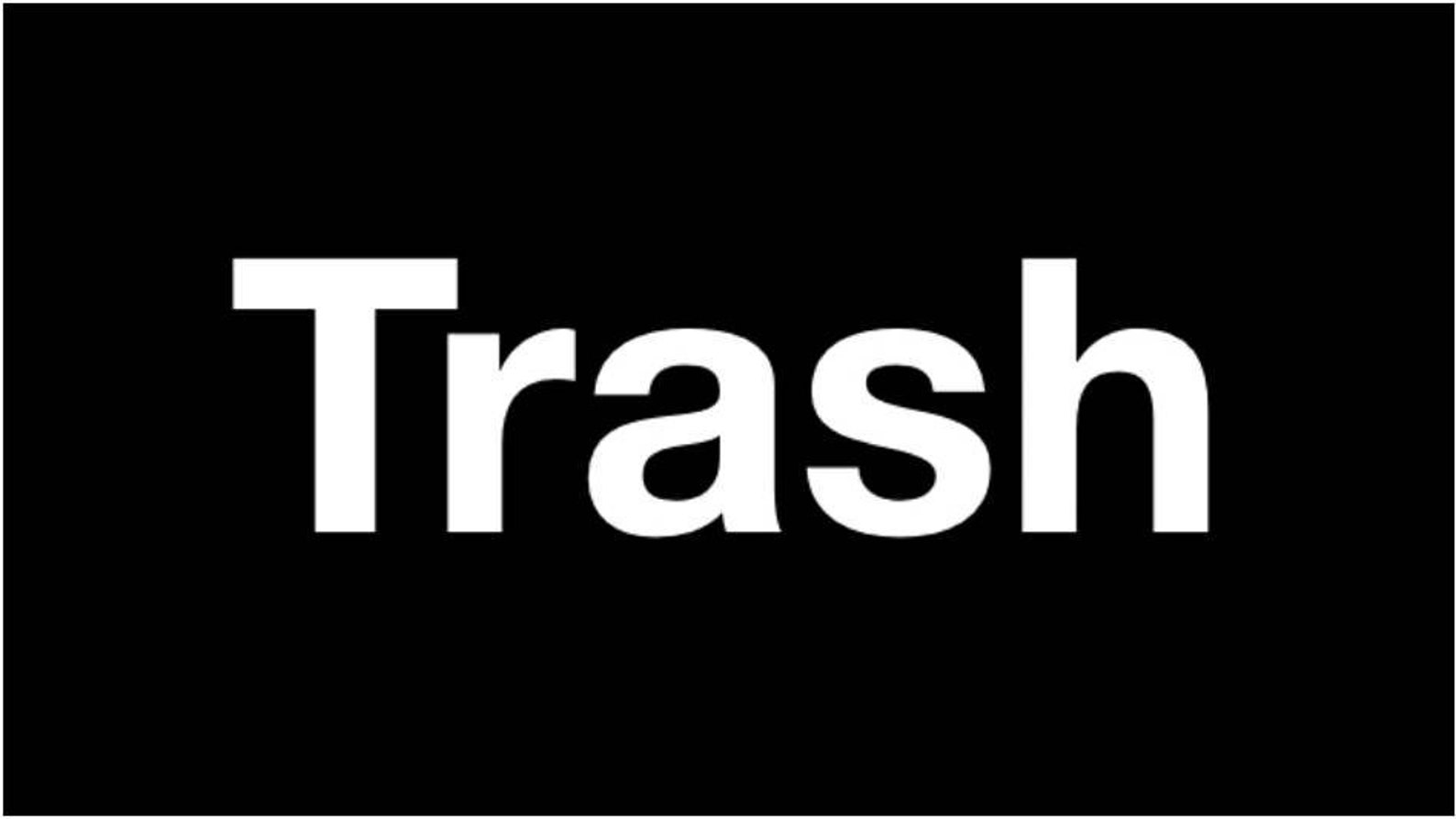 Word trash vinyl decal for cars walls tumblers cups laptops Etsy