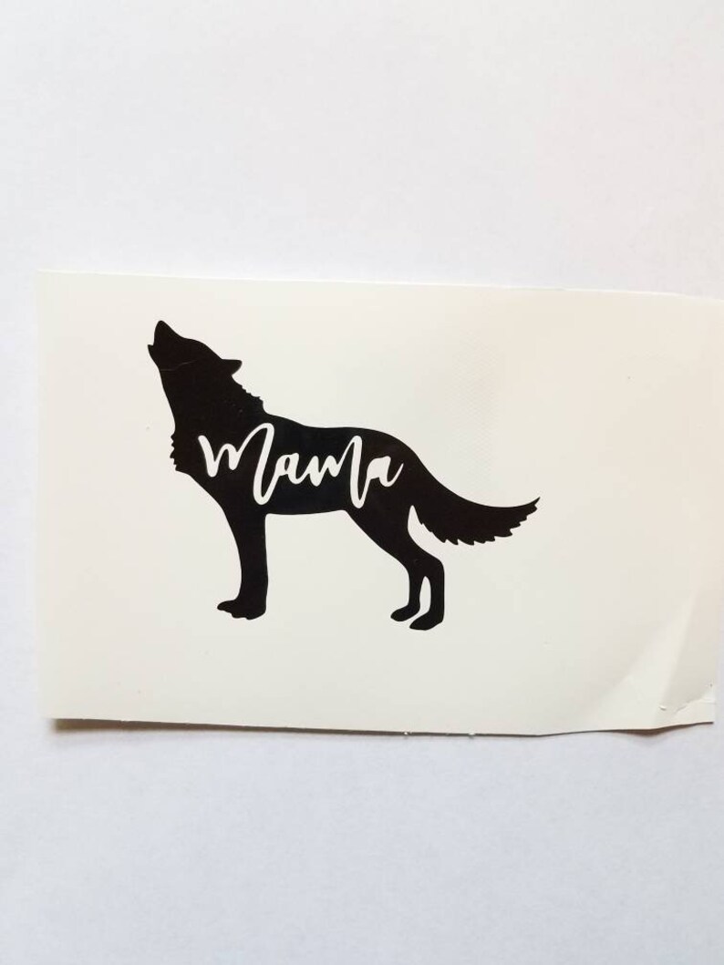 Mama Wolf Yeti Decal Die Cut Vinyl Car Decal Sticker for Etsy