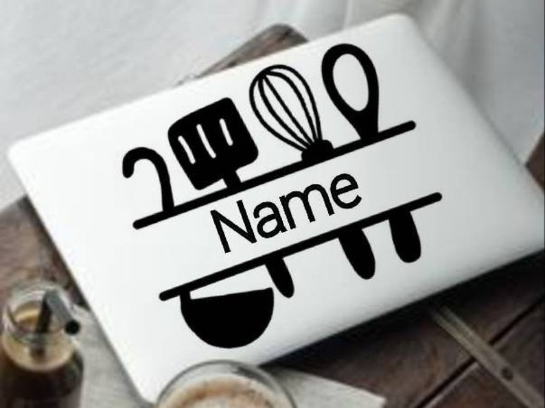 Chef cook wall name decor vinyl decal for cars walls Etsy
