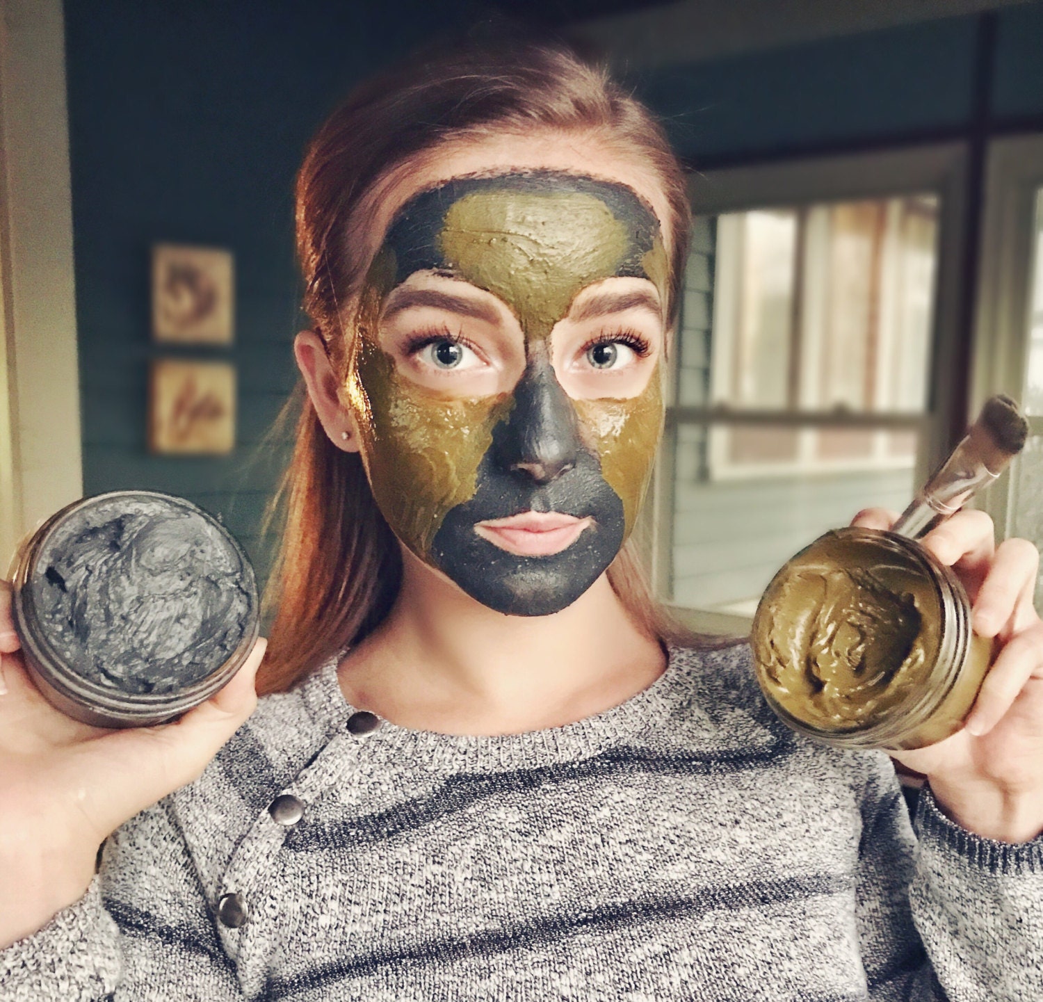 Turmeric bentonite face mask