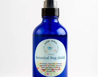 Bio Insektenspray | Insektenschutzmittel mit 11 ätherischen Ölen und Hamamelis für Mückenschutz, Zecken und Fliegen, natürliches Insektenspray | 4 oz