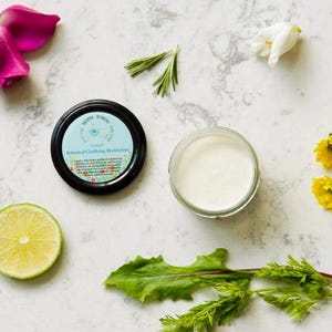 Lightweight Face Cream | Botanical Moisturizer with Essential Oils | Organic Face Cream for Combination Skin | 2 oz moisturizer