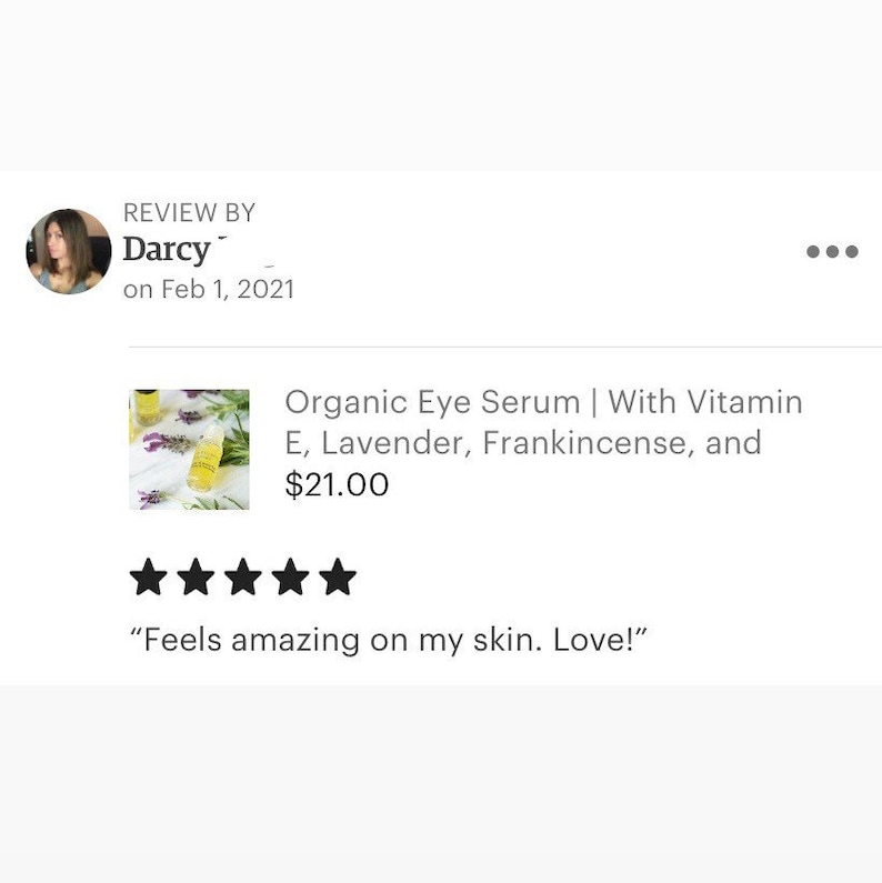 Organic Eye Serum Hydrating Under Eye Serum With Vitamin E Etsy