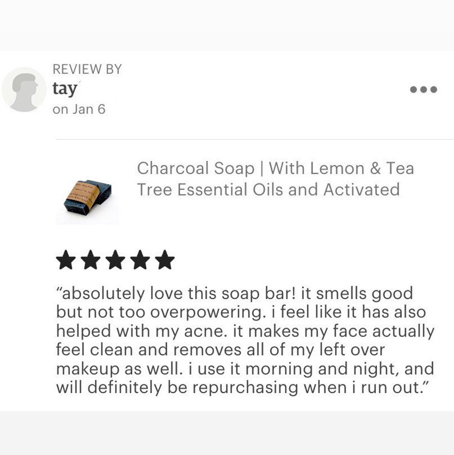 Charcoal Soap for Acne Treatment and Oily Skin Detox Soap Etsy