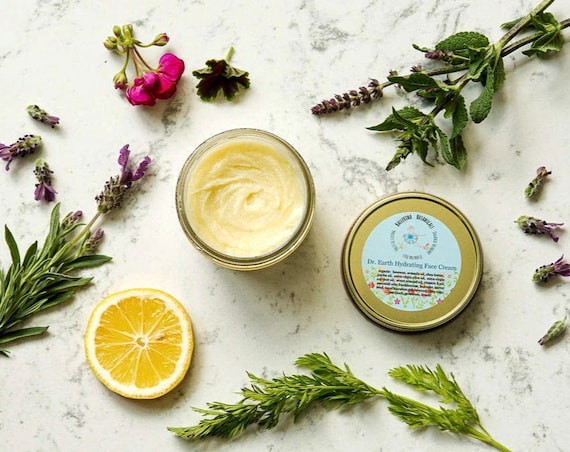 Organic Hydrating Face Cream – Nourishing Moisturizer with Frankincense for mature, dry and sensitive skin, (4oz)