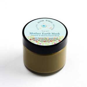 Kurkuma Gesichtsmaske Tonmaske mit Matcha-Tee, Manuka-Honig und Bentonit-Ton für Hautausgleich und Hautunreinheiten 2 oz Bild 5