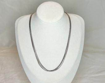 Vintage Brighton Silver Tone Three Strand Chain Necklace