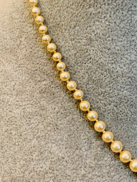 Vintage Napier Single Strand Faux Pearls - image 3