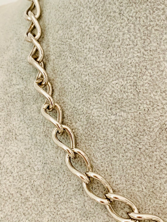 Vintage Sarah Coventry Silver Tone Chain Link Nec… - image 4