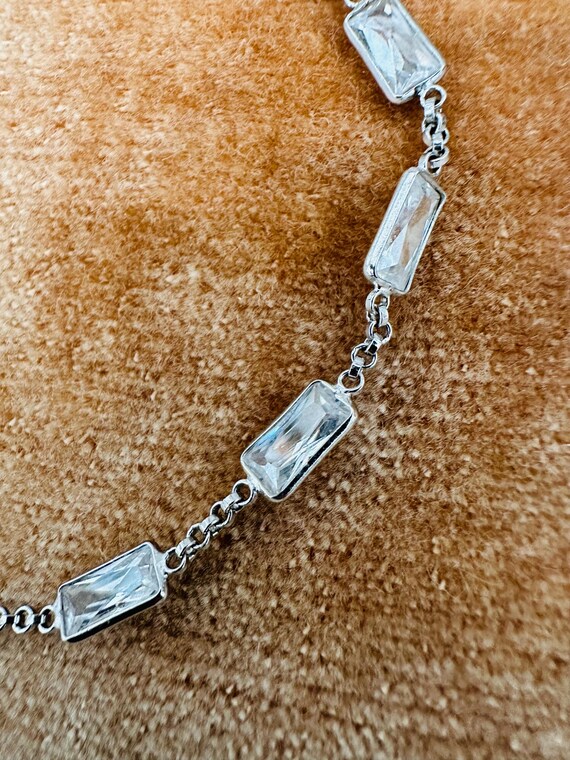 925 Sterling Silver Rectangular Crystals By The Y… - image 5