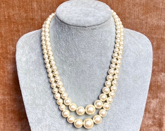 Vintage Carolee Double Strand of Pearls