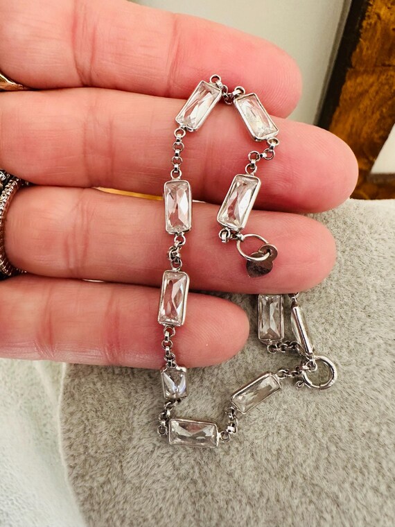 925 Sterling Silver Rectangular Crystals By The Y… - image 4