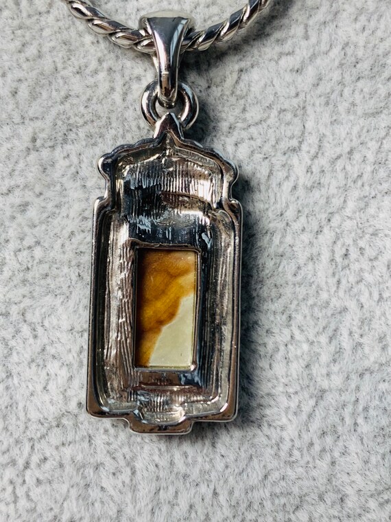 Vintage Cookie Lee Faux Mother of Pearl Silver To… - image 7