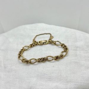 Vintage Monet Gold Tone Chain Link Bracelet