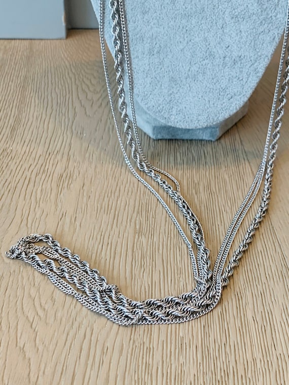 Vintage Monet Silver Chain Necklace 30 Chain - Etsy Norway