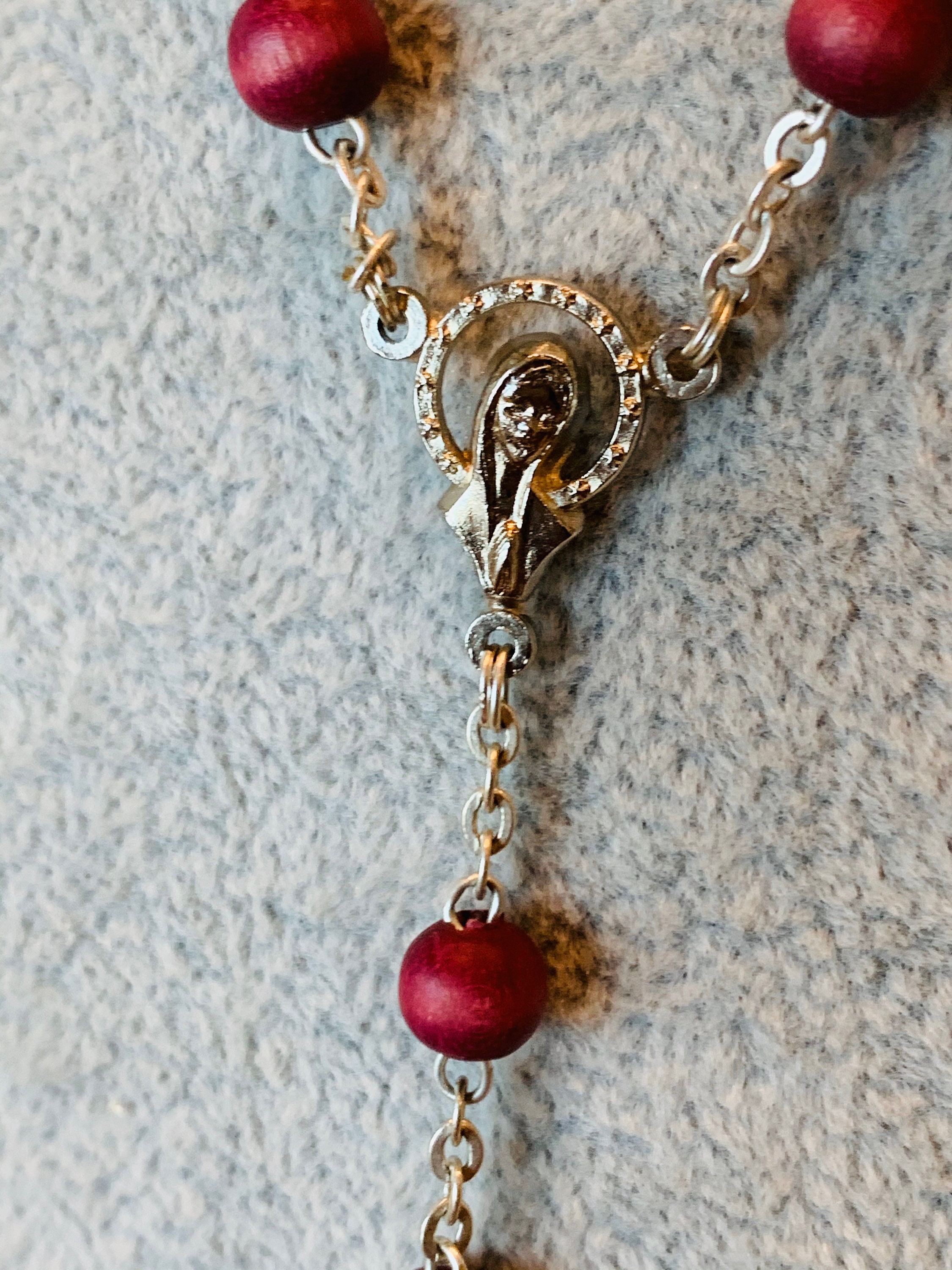 Vintage Handmade Italian Rose Rosary Beads in Original Box Etsy