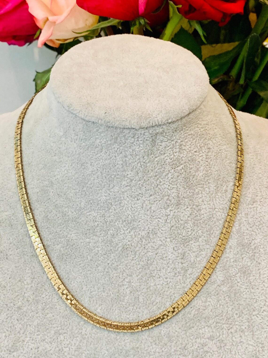 Vintage Park Lane Gold Tone Brutalist Chain Link Necklace Etsy