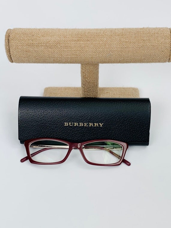 burberry burgundy eyeglasses