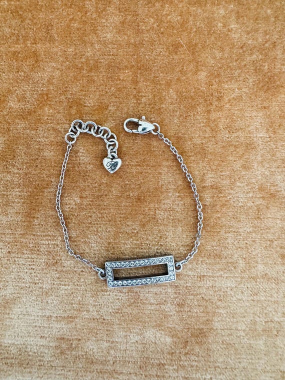 Brighton Starry Night Rectangular Silver Rhinesto… - image 4