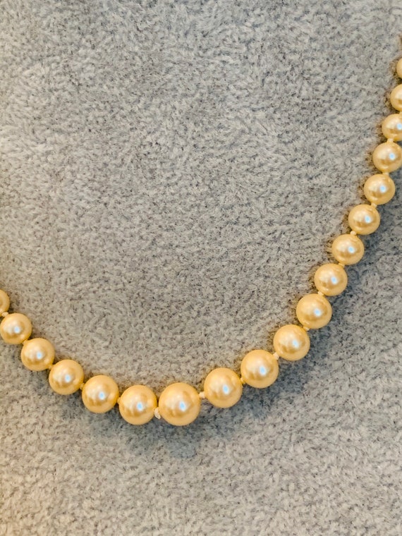 Vintage Napier Single Strand Faux Pearls - image 5