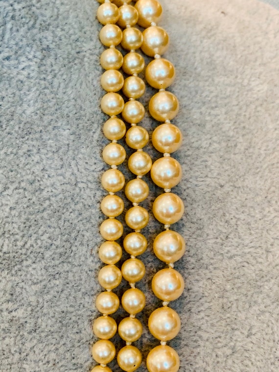 Vintage Marvella Faux Pearls Three Individual Sep… - image 7