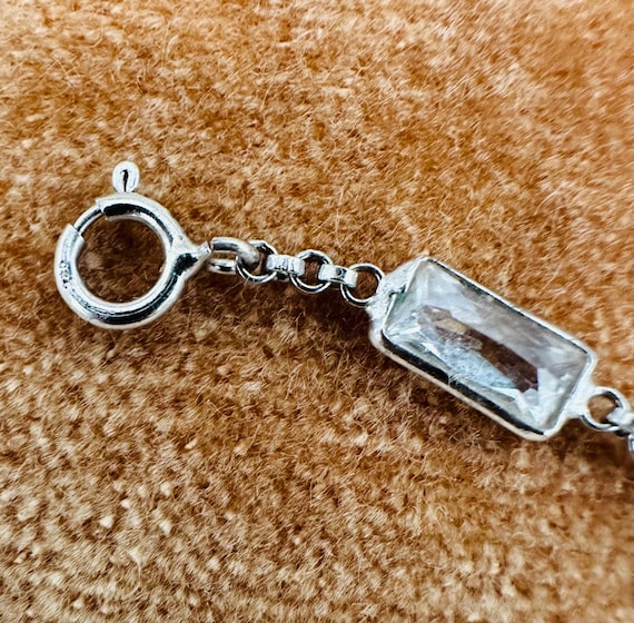 925 Sterling Silver Rectangular Crystals By The Y… - image 9