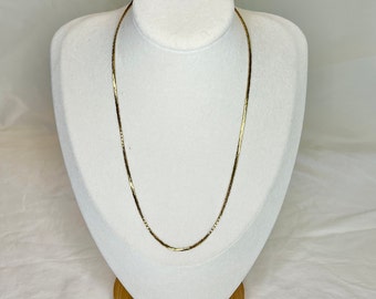 Vintage Gold Tone Monet Chain Necklace