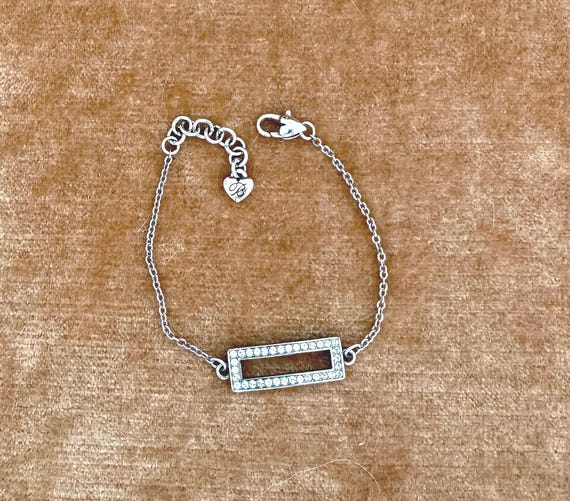 Brighton Starry Night Rectangular Silver Rhinesto… - image 2