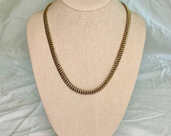 Vintage Napier Long Gold Tone Chain