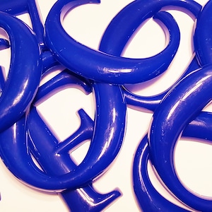 Vintage 9-Zoll-blaue Kunststoff-industrielle Bergungsblase-Zeichen-Buchstaben-Festzelt
