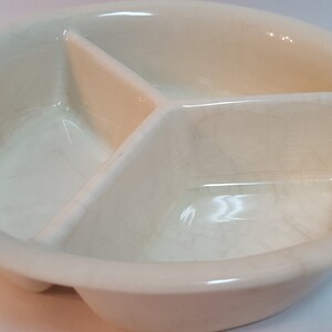 Vintage Ascot White Cookware Divided Baking Dish T G Green LTD Church Gresley Stoneware RARE