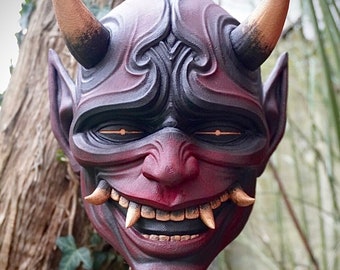 Oni wall head, Japanese demon, yokai, Japanese decoration