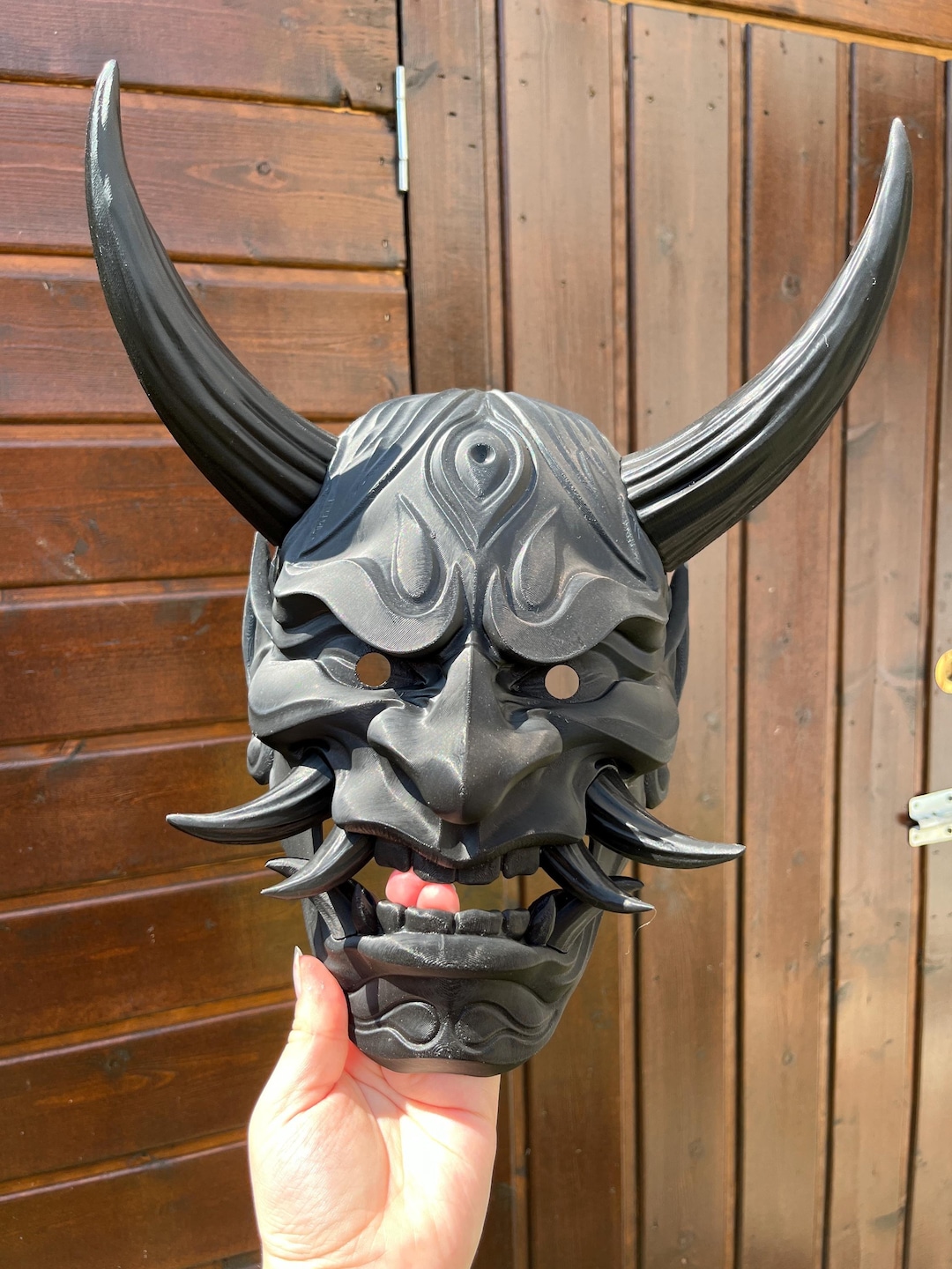Raw Portable Hannya Mask to Paint, Hannya Mask, Japanese Decoration ...