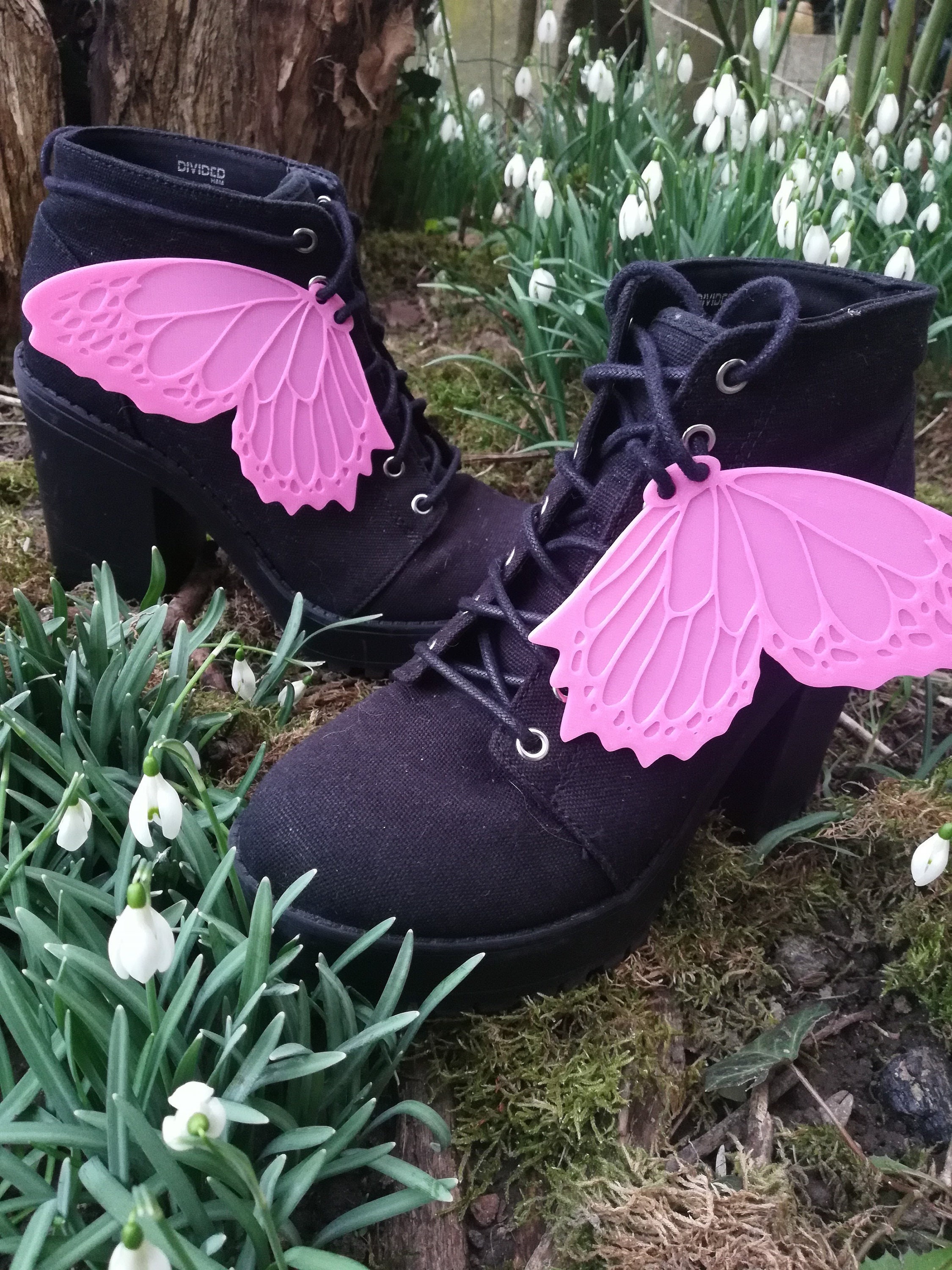 Shoe Wings Butterfly Etsy