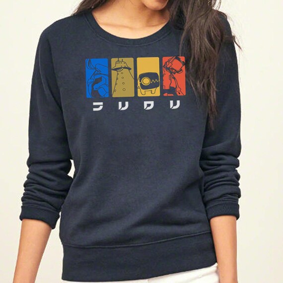 flcl fooly cooly minimalist anime inspired sweatshirt unisex apparel